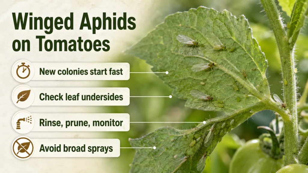 Winged Aphids on Tomatoes: How to Control Them