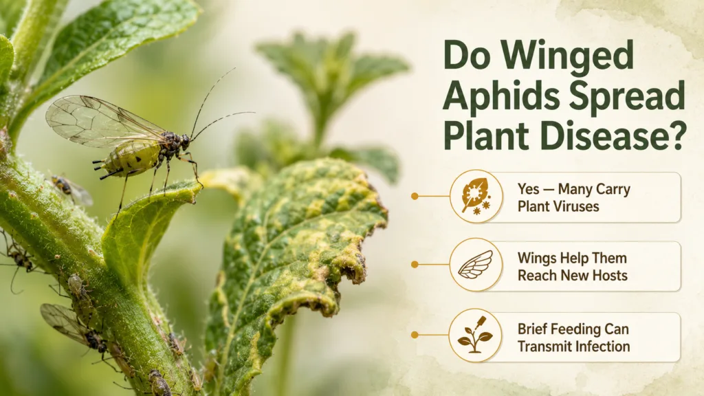 Do Winged Aphids Spread Plant Disease?